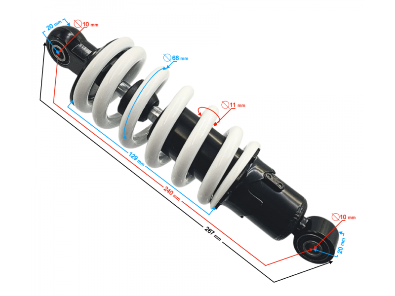 Shock absorber rear DB125-3L