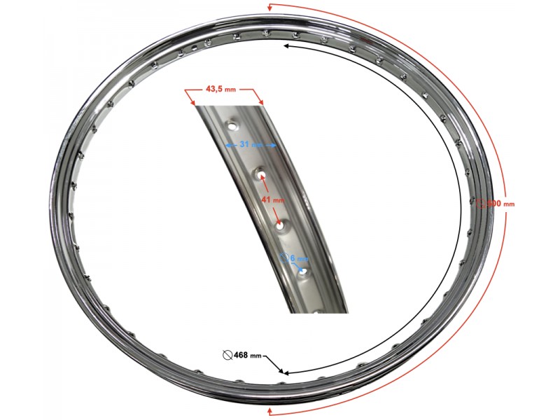Front rim for Romet Komar