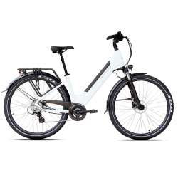Rower elektryczny Barton E-smart 2.0 (28)(17)(36V13Ah) (468Wh) Biała perła