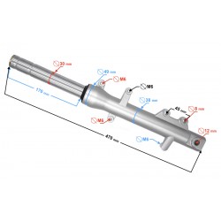 Front left shock absorber for RS