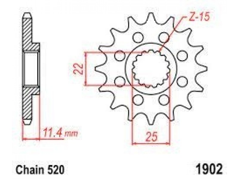 Pinion fata KTM LC4 400-690/ Duke/ Adventure/ SMC-R (14 dinti) JTF1902.14SC Enduro Expert 124914EE Pinion fata KTM LC4 400-690/ Duke/ Adventure/ SMC-R (14 dinti) JTF1902.14SC Enduro Expert 124914EE