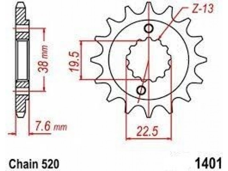 Pinion fata Suzuki LTZ 400 '03-'17/ LTR 450 '06-'12/ Kawasaki KFX 400 '03-'06 (14 dinti) JTF140114.SC Enduro Expert 140114EE Pinion fata Suzuki LTZ 400 '03-'17/ LTR 450 '06-'12/ Kawasaki KFX 400 '03-'06 (14 dinti) JTF140114.SC Enduro Expert 140114EE