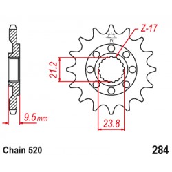 Pinion fata Honda CR 125/250/500 R / CRF 250/450 R / CRF 450 X (13 dinti) JTF284.13SC Enduro Expert 28413EE Pinion fata Honda CR 125/250/500 R / CRF 250/450 R / CRF 450 X (13 dinti) JTF284.13SC Enduro Expert 28413EE