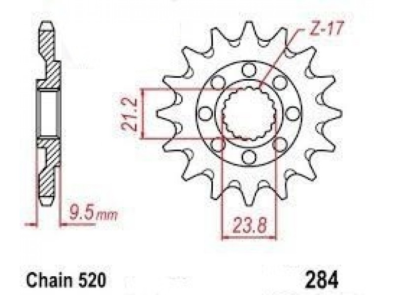 Pinion fata Honda CR 125/250/500 R / CRF 250/450 R / CRF 450 X (14 dinti) JTF284.14SC Enduro Expert 28414EE Pinion fata Honda CR 125/250/500 R / CRF 250/450 R / CRF 450 X (14 dinti) JTF284.14SC Enduro Expert 28414EE