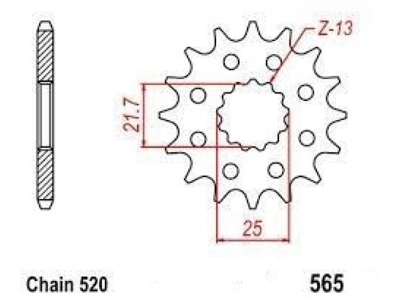 Pinion fata Yamaha WR-F/YZ-F 400/426/450 '98-'20 (14 dinti) JTF565.14SC Enduro Expert 56514EE Pinion fata Yamaha WR-F/YZ-F 400/426/450 '98-'20 (14 dinti) JTF565.14SC Enduro Expert 56514EE