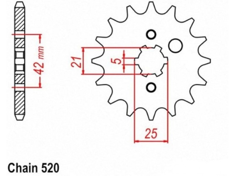 Pinion fata Kawasaki KX 250 '87-'98/ Yamaha YZ 250 '77-'98 (13 dinti) JTF569.13SC Enduro Expert 56913EE Pinion fata Kawasaki KX 250 '87-'98/ Yamaha YZ 250 '77-'98 (13 dinti) JTF569.13SC Enduro Expert 56913EE