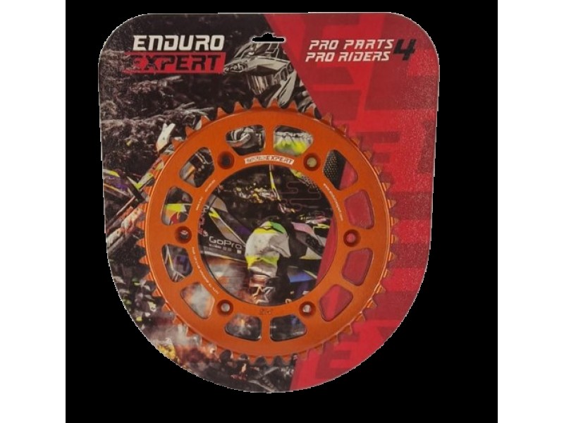 Pinion spate KTM / Husqvarna / Husaberg '90-'24 Aluminiu RACING orange (45 dinti) JTR897.45 Enduro Expert 89745ROEE