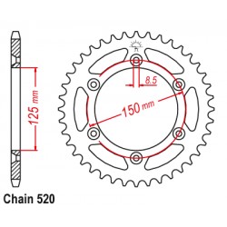 Pinion spate Gas Gas '21-'25/ KTM '93-'25/ Husqvarna '14-'25 (49 dinti) Enduro Expert otel ultra light JTR897.49 89749EE Pinion spate Gas Gas '21-'25/ KTM '93-'25/ Husqvarna '14-'25 (49 dinti) Enduro Expert otel ultra light JTR897.49 89749EE