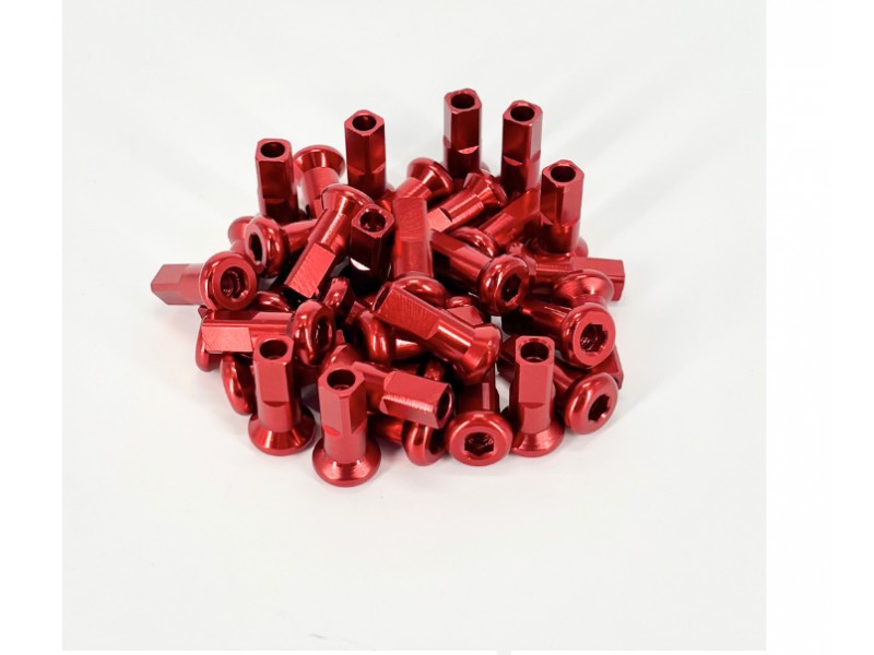 Set nipluri aluminiu spite (36 buc.) rosu Enduro Expert EE7075RD Set nipluri aluminiu spite (36 buc.) rosu Enduro Expert EE7075RD