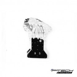 Scut motor cu protectie rezonator + extra protectie plastic KTM EXC 250/300 '07-'16 / Husqvarna TE 250/300 '14-'16 P-TECH PK001K