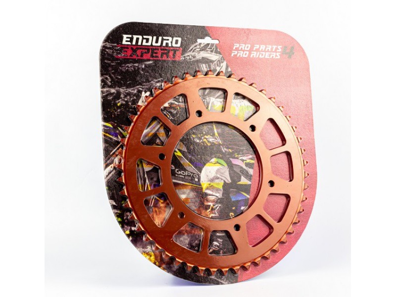 Pinion spate KTM / Husqvarna / Husaberg '90-'24 Aluminiu RACING orange (52 dinti) JTR897.52 Enduro Expert 89752ROEE