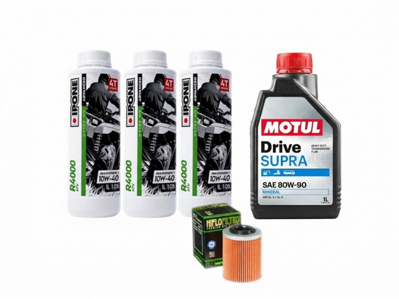 Pachet revizie ATV HISUN 400/550/750 (ulei motor + grupuri) Pachet revizie ATV HISUN 400/550/750 (ulei motor + grupuri)