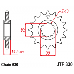 Pinion JT (fata) JTF330  15 dinti - CB750KZ Pinion JT (fata) JTF330  15 dinti - CB750KZ