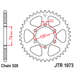 Pinion JT (spate) JTR1073 46 dinti - Hyosung GV250 Pinion JT (spate) JTR1073 46 dinti - Hyosung GV250