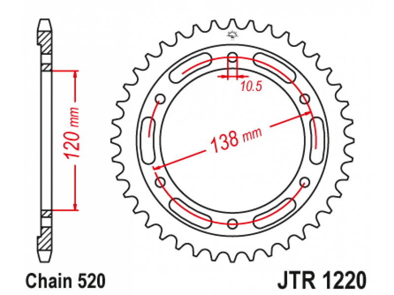 Pinion JT (spate) JTR1220 36 dinti - CB300F/CBR300R '14- Pinion JT (spate) JTR1220 36 dinti - CB300F/CBR300R '14-