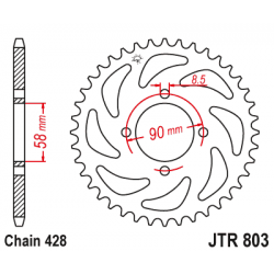 Pinion JT (spate) JTR803 45 dinti - GSX-S/R 125 '17- Pinion JT (spate) JTR803 45 dinti - GSX-S/R 125 '17-