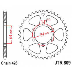 Pinion JT (spate) JTR809 53 dinti - DR125 Pinion JT (spate) JTR809 53 dinti - DR125