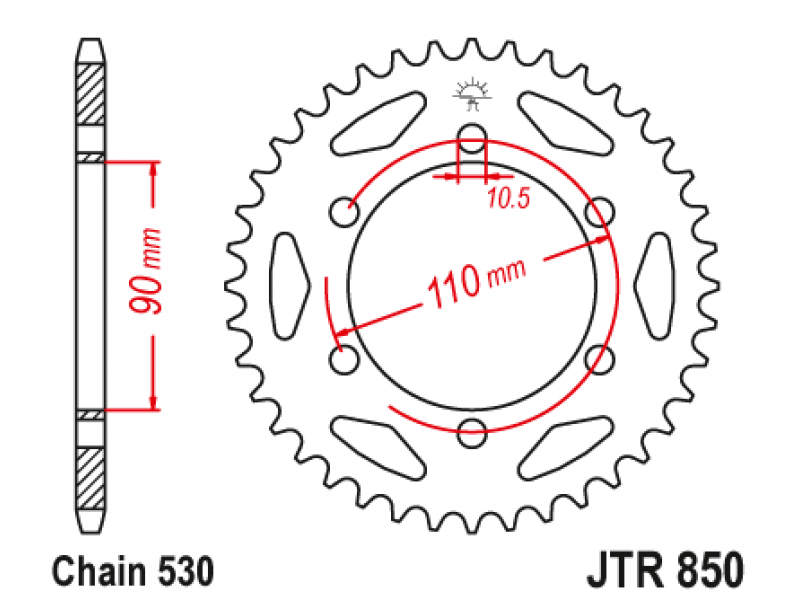 Pinion JT (spate) JTR850 33 dinti - XS650 Pinion JT (spate) JTR850 33 dinti - XS650