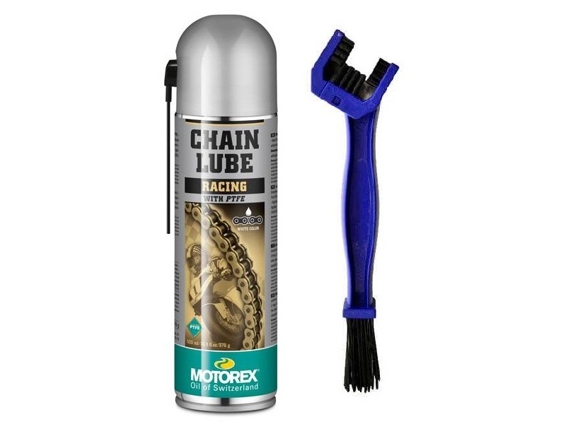 MOTOREX OFERTA - Spray Lant RACING [TEFLON] SPRAY - 500ml [CHAIN LUBE] + MYRA PERIE CURATARE LANT [OUT1015]