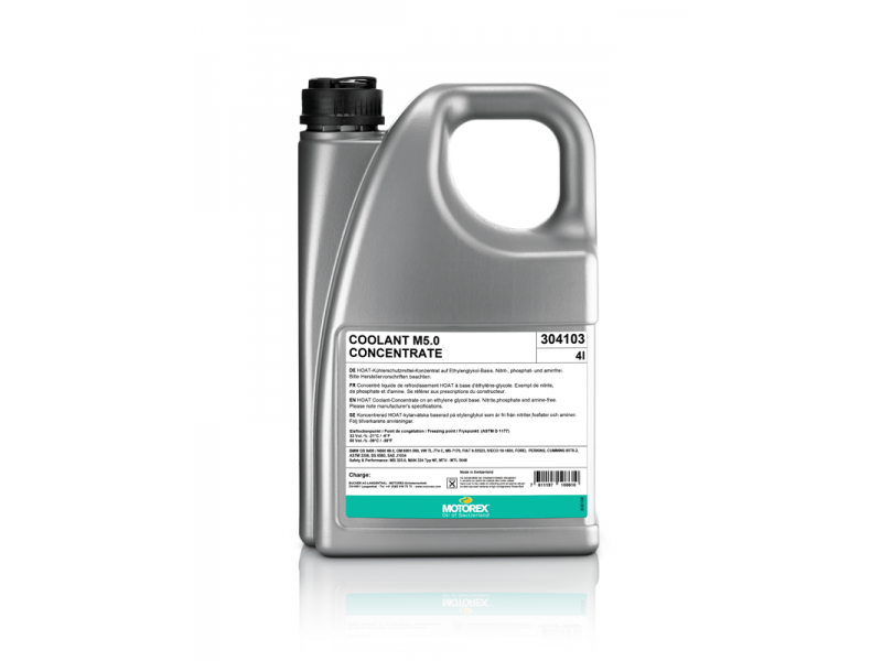 MOTOREX - Antigel M5.0 - 4L MOTOREX - Antigel M5.0 - 4L