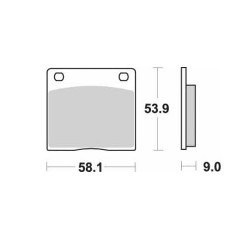 Set Placute Frana Sbs Street - Ceramic 512lf (Inlocuit Cu 570-512 / 512hf) Set Placute Frana Sbs Street - Ceramic 512lf (Inlocuit Cu 570-512 / 512hf)