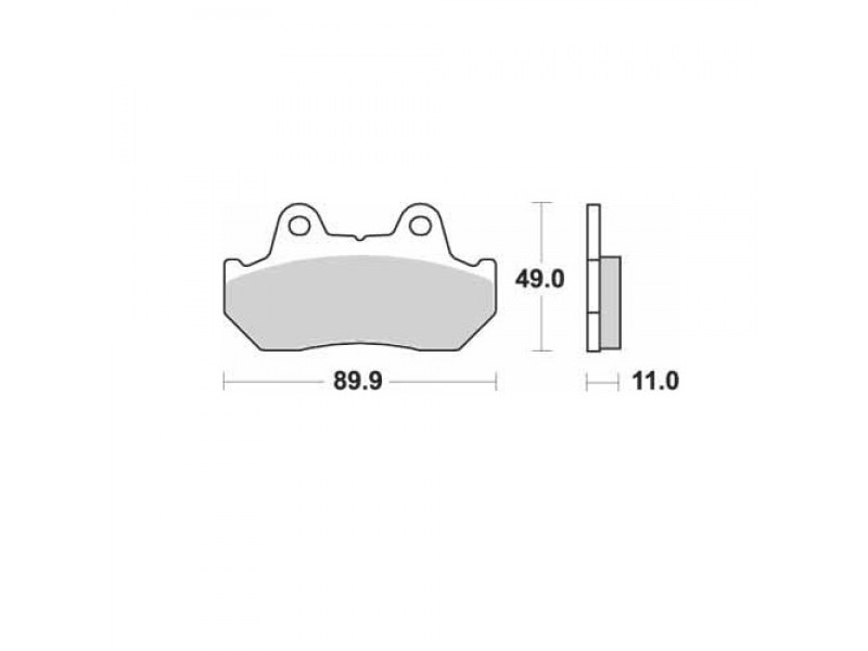 Set Placute Frana Sbs Street - Ceramic 542lf (Inlocuit Cu 570-542 / 542hf) Set Placute Frana Sbs Street - Ceramic 542lf (Inlocuit Cu 570-542 / 542hf)