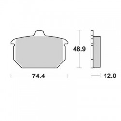 Set Placute Frana Sbs Street - Ceramic 549lf (Inlocuit Cu 570-549 / 549hf) Set Placute Frana Sbs Street - Ceramic 549lf (Inlocuit Cu 570-549 / 549hf)