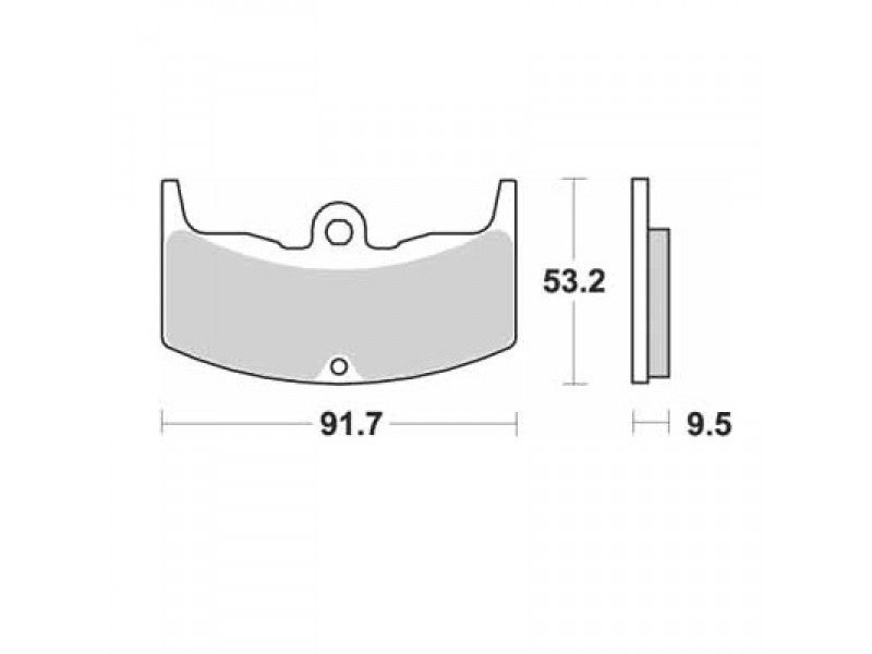 Set Placute Frana Sbs Street - Ceramic 571lf (Inlocuit Cu 570-571 / 571hf)