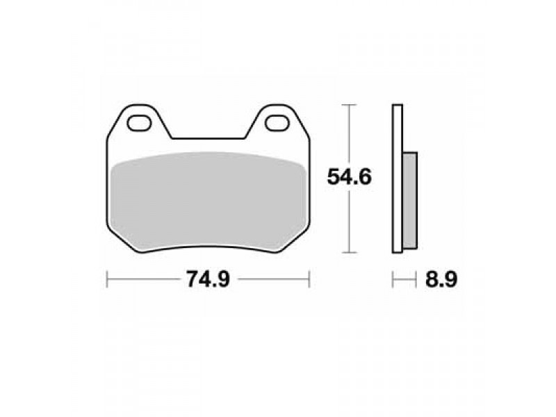 Set Placute Frana Sbs Street - Ceramic 746lf (Inlocuit Cu 570-746 / 746hf) Set Placute Frana Sbs Street - Ceramic 746lf (Inlocuit Cu 570-746 / 746hf)
