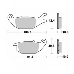 Set Placute Frana Sbs Street - Ceramic 784lf (Inlocuit Cu 570-784 / 784hf) Set Placute Frana Sbs Street - Ceramic 784lf (Inlocuit Cu 570-784 / 784hf)