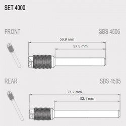 Sbs - Set Bolturi Etrier (Fata / Spate) 4000 Sbs - Set Bolturi Etrier (Fata / Spate) 4000