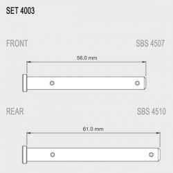 Sbs - Set Bolturi Etrier (Fata / Spate) 4003 Sbs - Set Bolturi Etrier (Fata / Spate) 4003