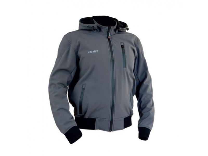 Geaca (jacheta) motociclete barbati Unik Racing model Softshell SF-01 culoare: gri