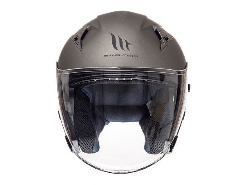 Casca open face motociclete MT Avenue SV titanium mat (ochelari soare integrati) Casca open face motociclete MT Avenue SV titanium mat (ochelari soare integrati)