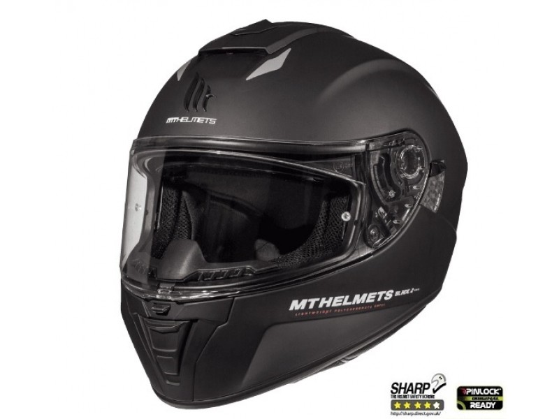 Casca integrala motociclete MT Blade 2 SV A1 negru mat (ochelari soare integrati)