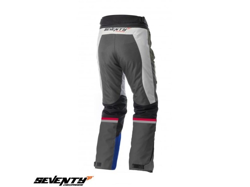 Pantaloni motociclete Touring unisex Seventy vara/iarna model SD-PT3 culoare: gri/rosu/albastru Pantaloni motociclete Touring unisex Seventy vara/iarna model SD-PT3 culoare: gri/rosu/albastru