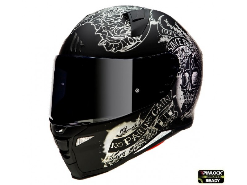 Casca integrala MT Revenge 2 Skull&Rose A1 negru mat Casca integrala MT Revenge 2 Skull&Rose A1 negru mat