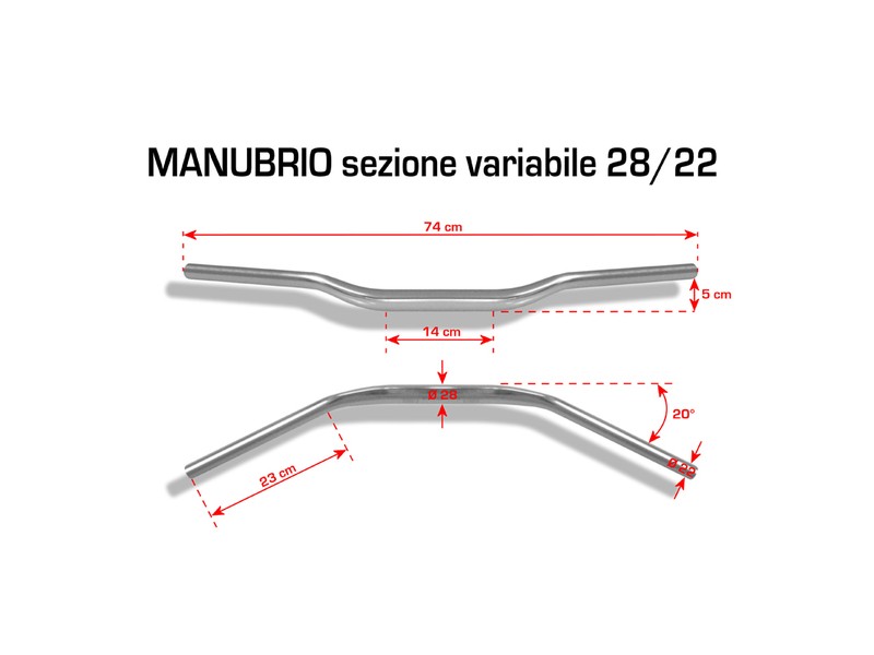Ghidon cu sectiune variabila 28/22 BARRACUDA Ghidon cu sectiune variabila 28/22 BARRACUDA