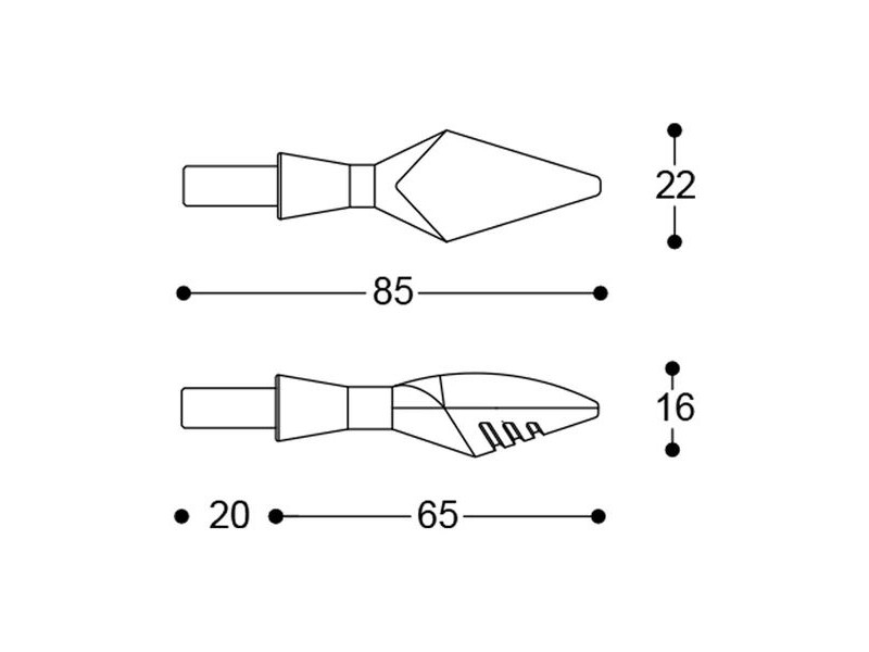Semnalizatoare BARRACUDA X-LED B-LUX (set)