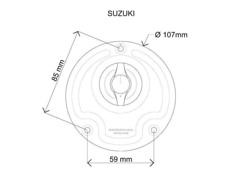 Capac rezervor combustibil Barracuda pt SUZUKI
