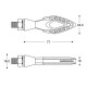 Semnalizatoare LED BARRACUDA FRECCIA (set)