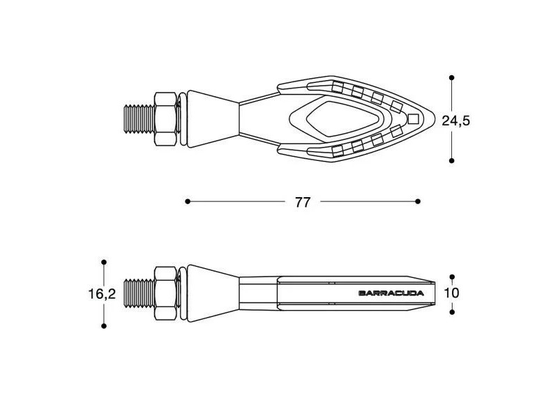 Semnalizatoare LED BARRACUDA FRECCIA (set)