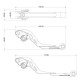 Kit manete frana si ambreiaj BARRACUDA - HONDA CB 500F/X (2013-2019) CBR 500R (2014-2017)
