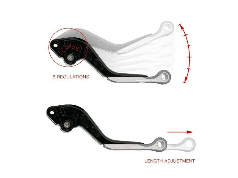 Kit manete frana si ambreiaj BARRACUDA - KAWASAKI Z900 (2017-2023) Z650 (2017-2023)