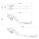 Kit manete frana si ambreiaj BARRACUDA - HONDA CB/CBR 650 (2015-2023) NC 750 (2015-2020)