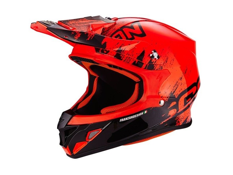 Casca cross-enduro SCORPION EXO VX-21 AIR MUDIRT Albastru/Negru Casca cross-enduro SCORPION EXO VX-21 AIR MUDIRT Albastru/Negru