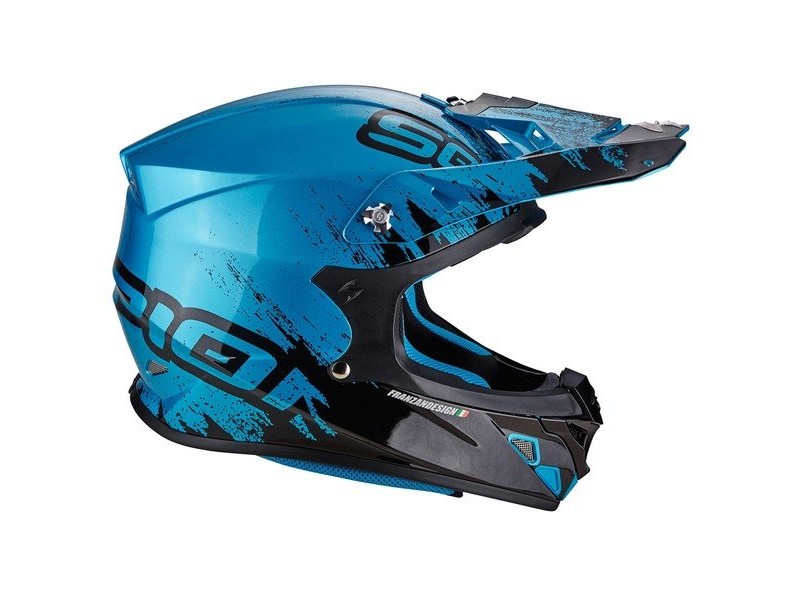 Casca cross-enduro SCORPION EXO VX-21 AIR MUDIRT Rosu fluo/Negru