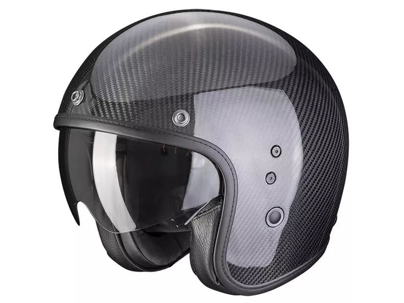 Casca open face SCORPION BELFAST EVO CARBON SOLID Casca open face SCORPION BELFAST EVO CARBON SOLID