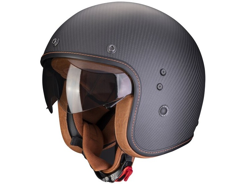 Casca open face SCORPION BELFAST EVO CARBON SOLID Casca open face SCORPION BELFAST EVO CARBON SOLID