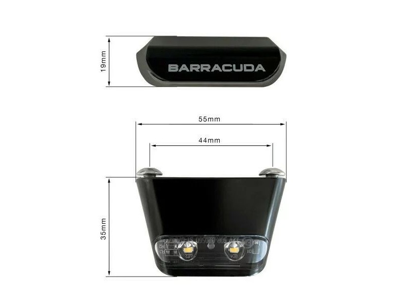 Lampa numar din aluminiu pe led omologata BARRACUDA